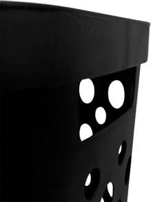 Kit 2 Laundry Baskets 30L Sturdy Laundry With Lid Multipurpose Bathroom Clothes Organizer - Đen và trắng - Xem 3