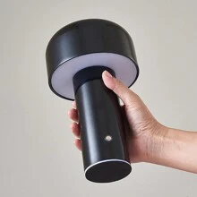 Mushroom Shaped Led Table Lamp Portable Dimmable Usb Rechargeable Bedroom Bedside Lamp Night Light - Black - View 1