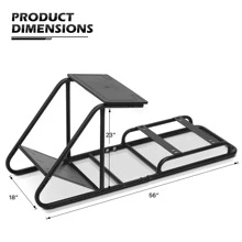MoNiBloom Racing Simulator Cockpit Fit For  G25, G27, G29, G920  TX F458, T500 RS, T300RS, PS5 Xbox Racing Wheel Stand, Black - màu đen - Xem 2