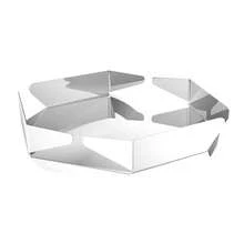 Wolff Origami Stainless Steel Centerpiece 31cm X 7cm X 31cm - Bạc - Xem 1