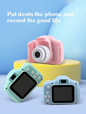 Reletech ABS tragbare, niedliche Mini Kamera geeignet für Teenager, mit 2,0 Zoll klarem Bildschirm und Einzelaufnahmen mit 300.000 Pixeln. Sie hat ein einfaches und süßes Äußeres und ist mit einer 8GB Speicherkarte für reibungslosen Gebrauch ausgestattet