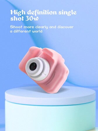 Reletech ABS Portable Cute Mini Camera Suitable For Teenagers, With A 2.0-Inch Clear Screen And A Single Shot Of 300000 Pixels. It Has A Simple And Cute Appearance And Is Equipped With A  Memory Card With 8GB For Smooth Use