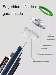 Paquete 24 Piezas de Batería/Pila AAA, Carbon, 1.5V, Adecuada Para Aparatos, Controles, Lámparas, Juguetes, Alto rendimiento - aaa - Ver 7