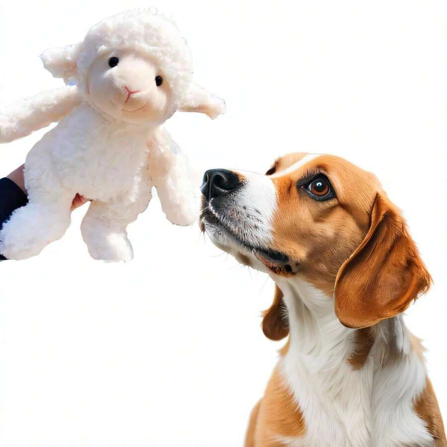 Lovely Plush Lamb Toys For Pet Plush Animal Sheep Toys For Dogs Playing