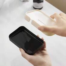 1pc Simple Printing Bathroom Soap Dish - Multicolor - View 8