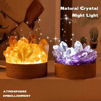 1 st naturlig ametistkristall enpunkts DIY kristalllampa Reiki healing heminredning mineralprovsamling