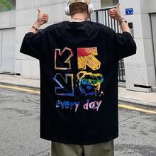 Every Day Streetwear Unisex T-Shirt - 黑色 - 查看 2