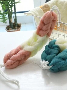 Long Bath Exfoliating Towel, Strong Back Scrubber, Bathing Scrub Pad - Multicolor - View 9