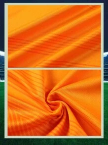 Conjunto deportivo personalizado de camiseta de fútbol de manga corta y pantalones cortos con estampado en estilo novio para hombres