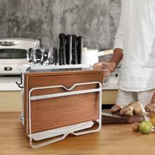 Knife Holder Knife Drying Rack Organizer Metal Storage Knife Storage Rack