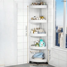 1 kệ đựng đồ dùng nhà tắm, giá để đồ 3 tầng di động, kệ để đồ dùng nhà vệ sinh, phụ kiện phòng tắm. - Nhiều màu - Xem 2