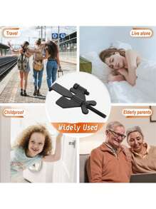 1 PC Portable Hotel Door Lock, Single Person Self-Defense Door Stopper, Travel Anti-Theft Door Stopper, Door Lock Security Home Door Latch