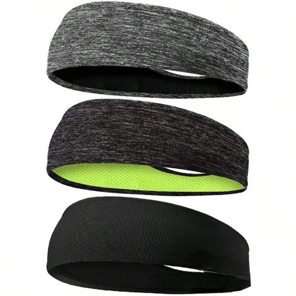 Sweatband For Men Women Elastic Sport Hairbands Head Band Yoga Headbands Headwear Headwrap Sports Hair Accessories Safety Band
