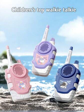 2pcs Walkie-Talkie For Kids, Two-Way Wireless Call Walkie-Talkie, Remote Conversation Handheld Caller, Parent- Child Interaction Indoor Family Game Outdoor Toys ﻿