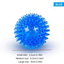 1pc/3pcs TPR Squeaky Dog & Cat Chew Toy Ball With Spiky Tips, Dental Training