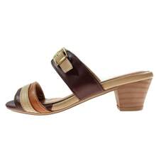 Dravanna Low Square Heel Clog Brown - 鏽棕色 - 查看 3