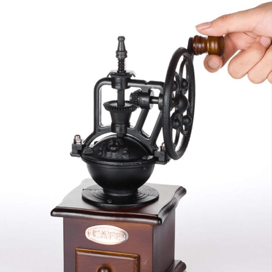 Manual Coffee Grinder, Coffee Bean Grinder Manual Coffee Grinder Roller, Antique Coffee Mill With Cast Iron Hand Crank Best For Drip Coffee, Espresso, French Press, Cold & Turkish Brew