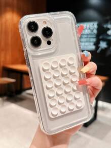 回到学校 2 件透明气垫防震材料 + 玫瑰粉果冻吸盘支架兼容 15 Pro Max/15 Pro/15/14 Pro Max/14 Pro/14/13 Pro/13/12/11 手机壳、XR 保护套、Galaxy A14/A12/A15/A32/A33/A24/A50/A53/S20/S21/S22/S23/S24/S24+/S25 防水防摔防刮 - 白色 - 查看 3