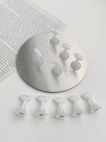 Phụ kiện trang trí móng tay 3D Stereo cao cấp màu xám tròn băng dính mạnh mẽ tự mồi nam châm 1 đế + 10 Aurora trắng hồng trắng K Love kim loại nhựa hỗ trợ ngón tay màn hình thực hành giá đỡ bảng bộ dụng cụ cố định hạt thép pha lê đá hoa cương giả cổ điển Nhật Bản và Hàn Quốc laser tự làm tại nhà đi chơi phụ nữ mẹ chị em vợ cặp đôi đám cưới tiệm làm móng tiệm làm đẹp ngày lễ tình nhân có sẵn - Nhiều màu - Xem 17