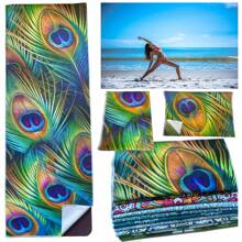 Yoga Mat Towel - Super Absorbent, Quick Drying, Luxury Soft Digital Print Microfiber Portable Yoga Towel For Pilates, Workout, Fitness Gym And Outdoor Training - Multicolor - View 10