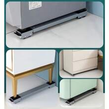 Eletro Technoloja Base Support With Adjustable Casters Washing Machine, Stove And Furniture 200kg - 銀色 - 查看 3