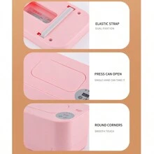 1 件 USB 供电 5V 10W 婴儿湿巾加热器，3 种温度设置 55-65°C，恒温加热 - 粉色 - 查看 4