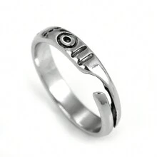 动漫 Sukuna Itadori Yuji 双面戒指，金属可调节角色扮演戒指，珠宝配饰礼物 - R00095 - 查看 2