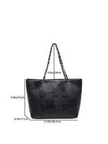 Fashion Vintage Large Capacity Crocodile Embossed Women's Shoulder Tote Bag