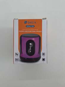 ONEX Wireless Speaker 360 Degree LED Lights Powerful Sound Deep Bass Portable Colorful Hifi Party Speaker TWS - 白色 - 查看 5