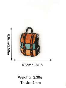 1 套/12 件多色露营、书籍、眼镜、汽车、帐篷、相机圆形徽章贴片、卡通风格、熨烫刺绣贴花，适用于服装、箱包、鞋子、帽子、家居装饰