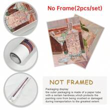 Conjunto de 2 impresiones con diseño de alcohol, arte de bar de martini, decoración para beber para pared del hogar y cocina, póster moderno de cóctel, pósteres de lienzo