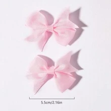 40pcs Macaroon Color Kids Butterfly Hair Clips, Simple Preppy Hair Accessories For Girls, Hair Tie Clips In Random Colors - Multicolor - View 6