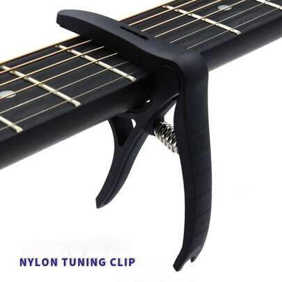 Gitarr Ukulele Capo Pick 3-i-1 Capo Ukulele String Changer Clip, Guitar Chord Presser, Gitarr String, Basgitarr