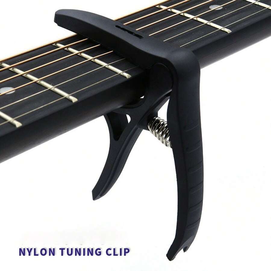 Gitarre Ukulele Kapo Plektrum 3-in-1 Kapo Ukulele Saitenwechsler Clip, Gitarrenakkord Presser, Gitarrensaite, E-Bass