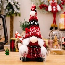 1pc Premium Knitted Lighted Santa Hat Christmas Decor, Suitable For Holiday Party, Christmas Party, Halloween Decoration, Scene Decoration, Festival Decoration, Home Decoration, Office Decoration, Party Gift, Room Decoration, Aesthetic Room Decor, Bedroom Decoration, Home Decor, Fun Christmas Party Decoration, Christmas Holiday, Happy New Year, Christmas Gift, Christmas Ornament