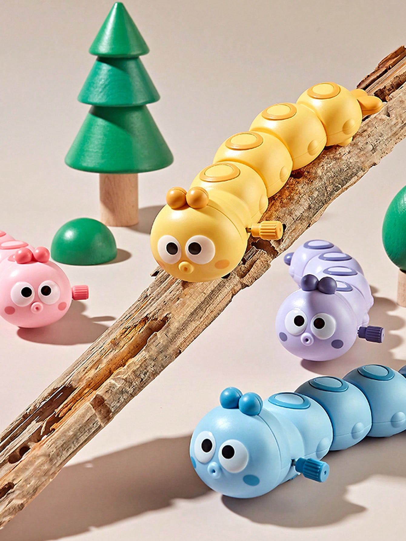 1 قطعة لعبة دودة تعمل بالبطارية، حيوانات صغيرة متح...