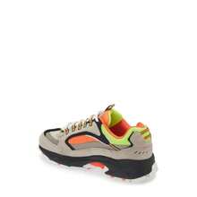 Skechers Zapatos deportivos casuales para hombres - Gris/Naranja - Ver 3