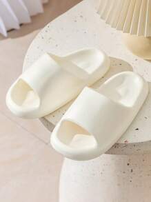 Cute Bread Design Thick-Sole Slippers, Summer Casual Indoor/Outdoor Non-Slip Slippers For Women