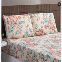 Queen Size 3-Piece Printed Microfiber Bed Sheet Set - ILLUSTRATIVE IMAGES - 彩色 - 查看 4
