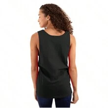 Cute Just A Dream Away Positive Quote Tank Top Tee Shirt Women - Black - View 2