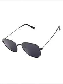 HEXAGONAL SUNGLASSES MEN SIZE L UV400 LENS - 黑色 - 查看 5