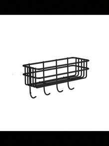 1個不鏽鋼掛壁淋浴儲物架,浴室組織粘合式淋浴架,防銹淋浴架,無需鑽孔,淋浴組織,適合放置洗髮水,香皂等,廚房用品,廚房用品 - 黑色 - 查看 15