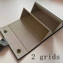 1pc, 2/3/4/5 Layers, Multifunctional Jewelry Glasses Storage Box, Multi Grid Gift Box, Leather High-End Quality Sunglasses Handmade Glasses Box, Simple Foldable Glass Storage Box, Travel Portable Storage Box,  Glasses Frame - Multicolor - View 8