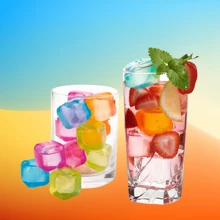 12 piezas Los cubos de hielo se pueden congelar en varias formas en verano. Se pueden usar en fiestas de bar para beber y congelar cubos de hielo