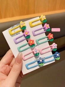 10pcs Colorful BB Hair Clips, Suitable For Daily Use - Multicolor - View 2