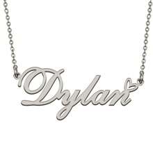 AOLOSHOW 1 pieza de collar personalizado con nombre para su mejor amigo cercano como regalo de Navidad para papá, Daisy, Dakota, Dana, Dani, Daniel, Daniela, Daniella, Danielle, Darius, David, Debbie, Deborah, Delaney, Delilah, Denise, Desiree, Destiny, Devin, Diana, Diane, Dominic, Dustin, Dylan - longitud de la cadena 16"+2" - Ver 59
