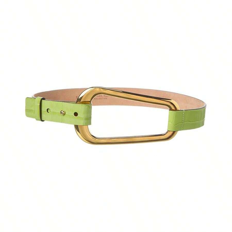 Thu thập | Thắt lưng da cá sấu có khóa hữu cơ của Michael Kors Collecn - màu xanh lá - Xem 1