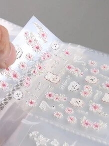 Libro de almacenamiento de 84 ranuras para pegatinas de arte de uñas, álbum vacío, organizador de colección de calcomanías, soporte de visualización, cuaderno, herramientas de manicura