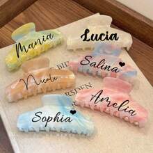 定制发爪，定制发爪，伴娘礼物婚礼礼物发饰，优雅发夹定制新娘派对礼物，婚礼发饰，春夏亮色 - 多色 - 查看 4