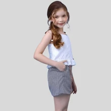 Conjunto Meninas Casual Casamento Luxo Shein Tween Juvenil Conjunto Short e blusinha